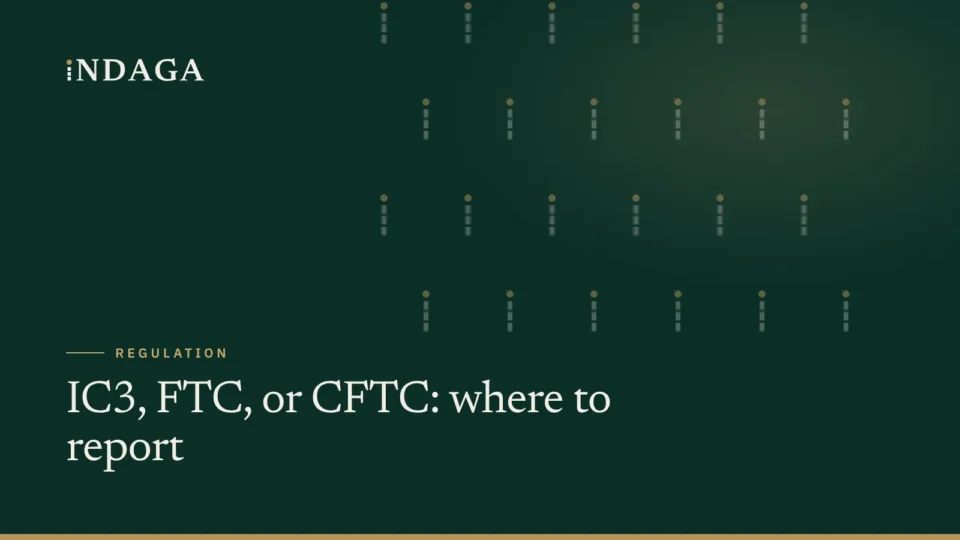 IC3, FTC, or CFTC: where to report investment fraud