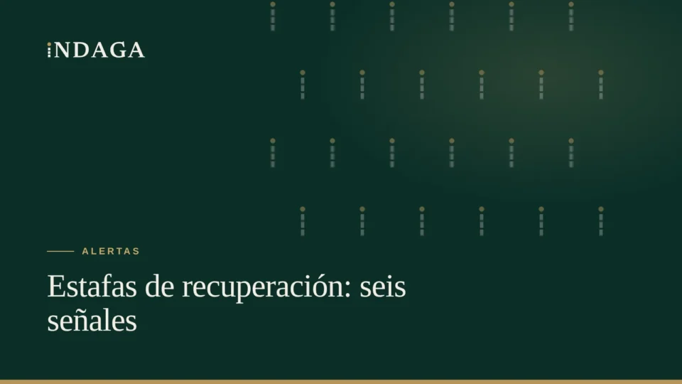 Estafas de recuperación: seis señales para reconocerlas